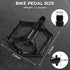 Premium Bike Pedals of 9/16 Inch, Professional Mountain and Road Bike Flat Pedal with 2 Sealed Bearings, Wide Paltform and Lightweight of Bicycle ...